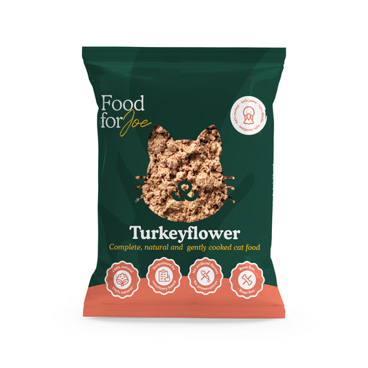 Turkeyflower - menú de pavo para gatos 200g
