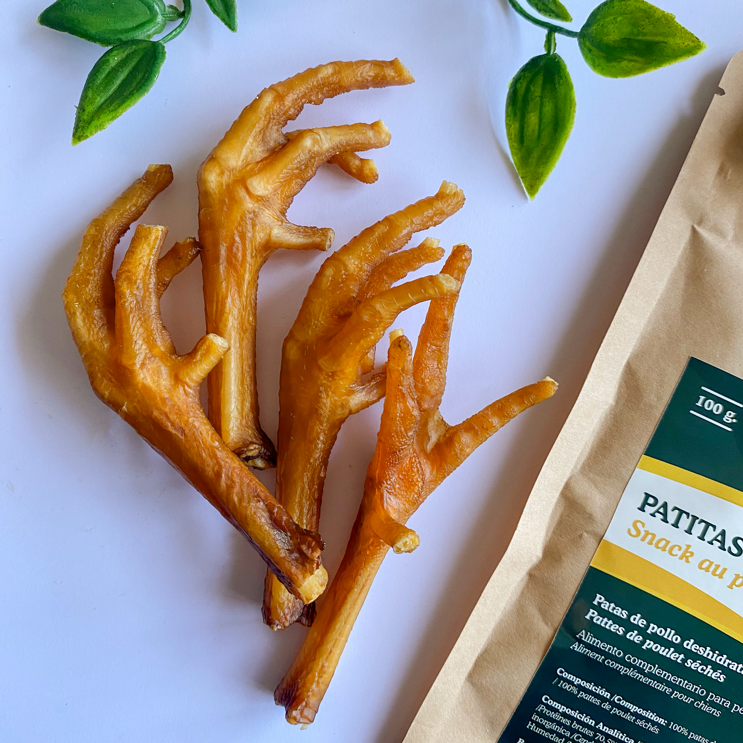 Patitas de pollo - Snack 100% natural