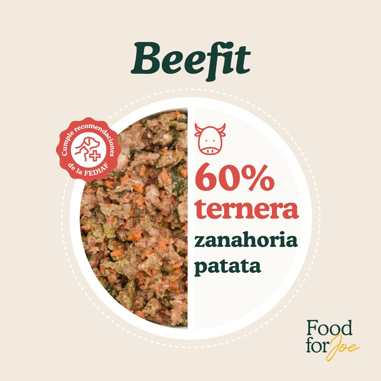Beefit - menú de ternera para perros 300g