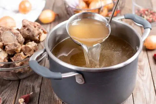 caldo de huesos para perros