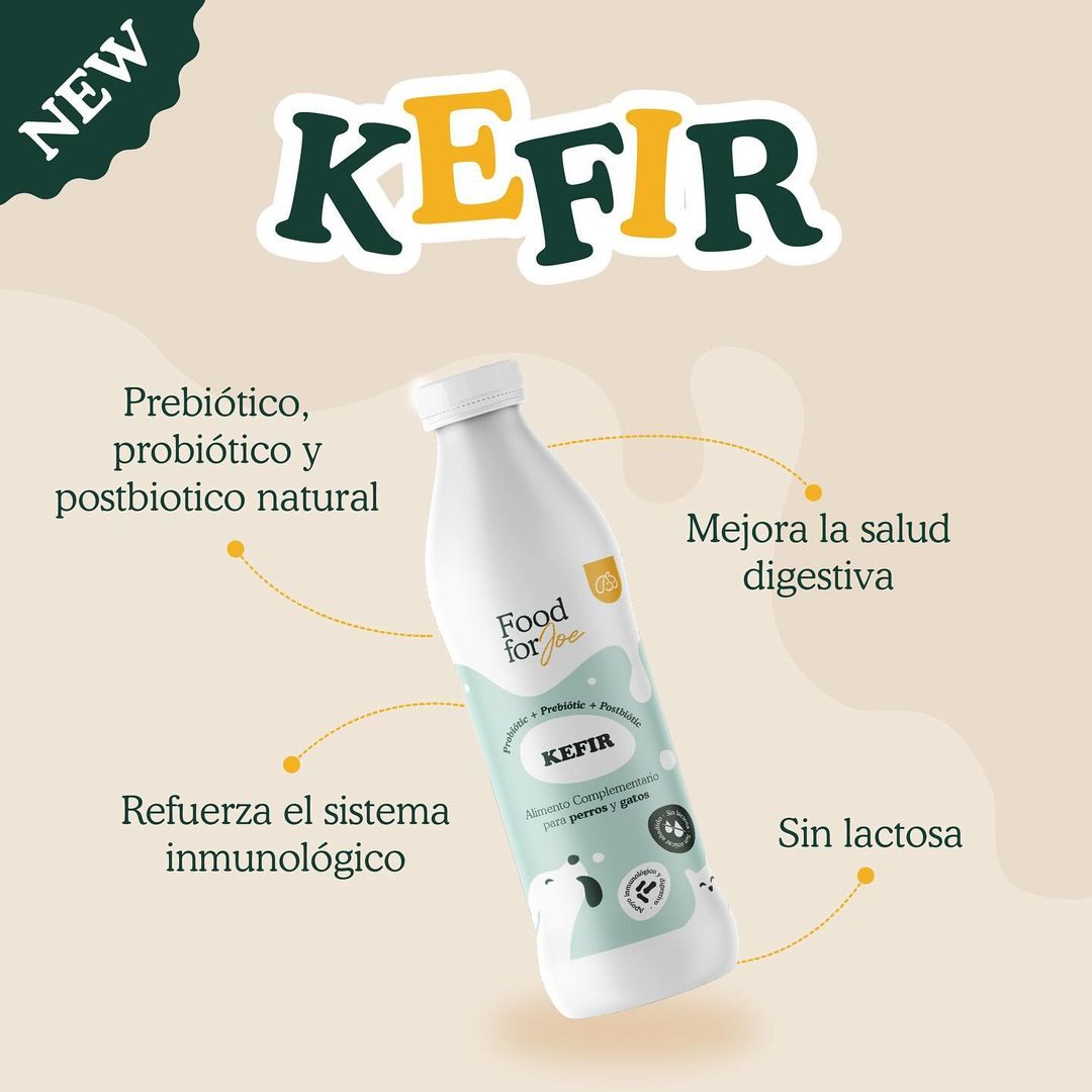 Kéfir natural sin lactosa  - Prebiótico + probiótico para perros y gatos