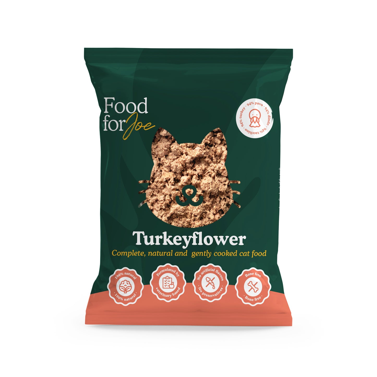 Turkeyflower - menú de pavo para gatos 100g