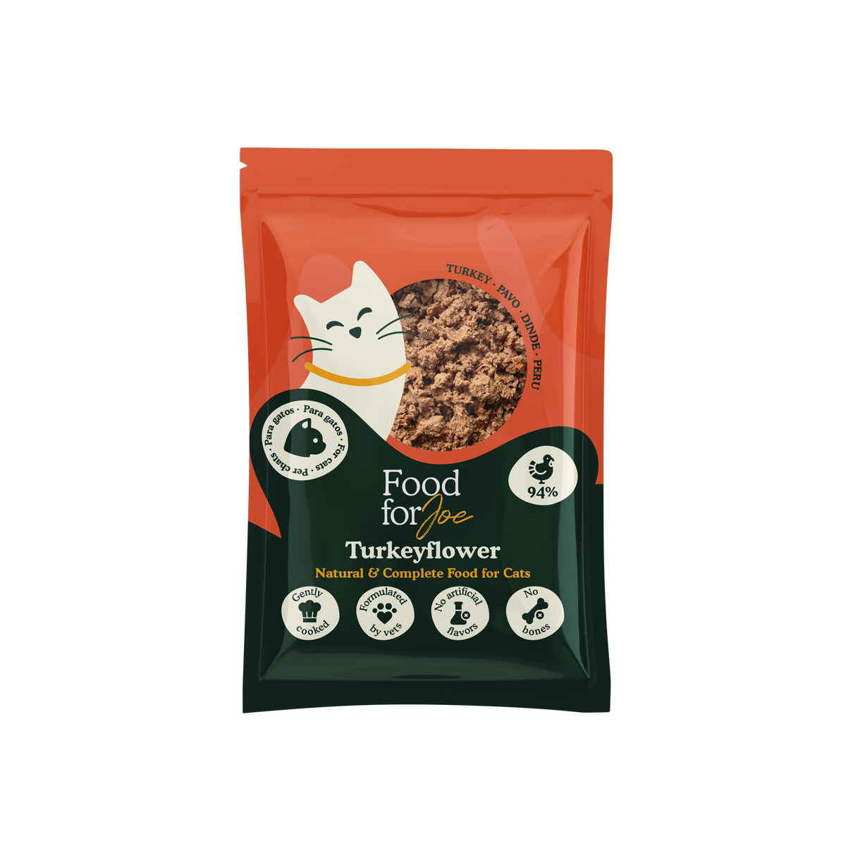 Turkeyflower - menú de pavo para gatos 200g