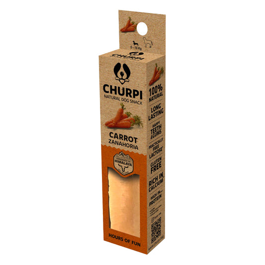 Churpi sabor zanahoria para perros – Snack natural 130g