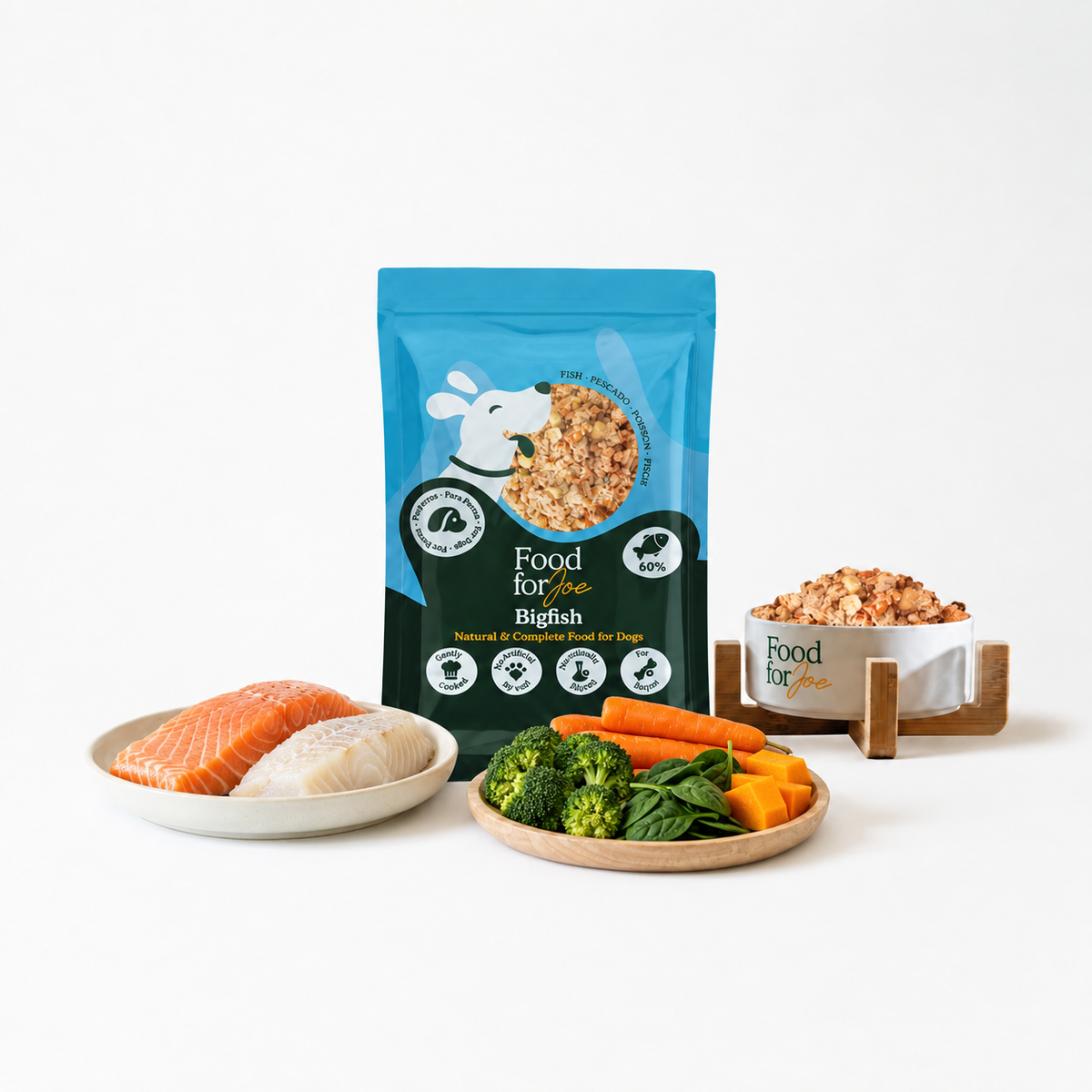 Bigfish - menú de pescado para perros 200 g