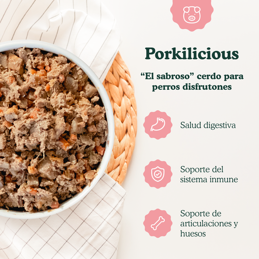 Porkilicious - menú de cerdo para perros 800g