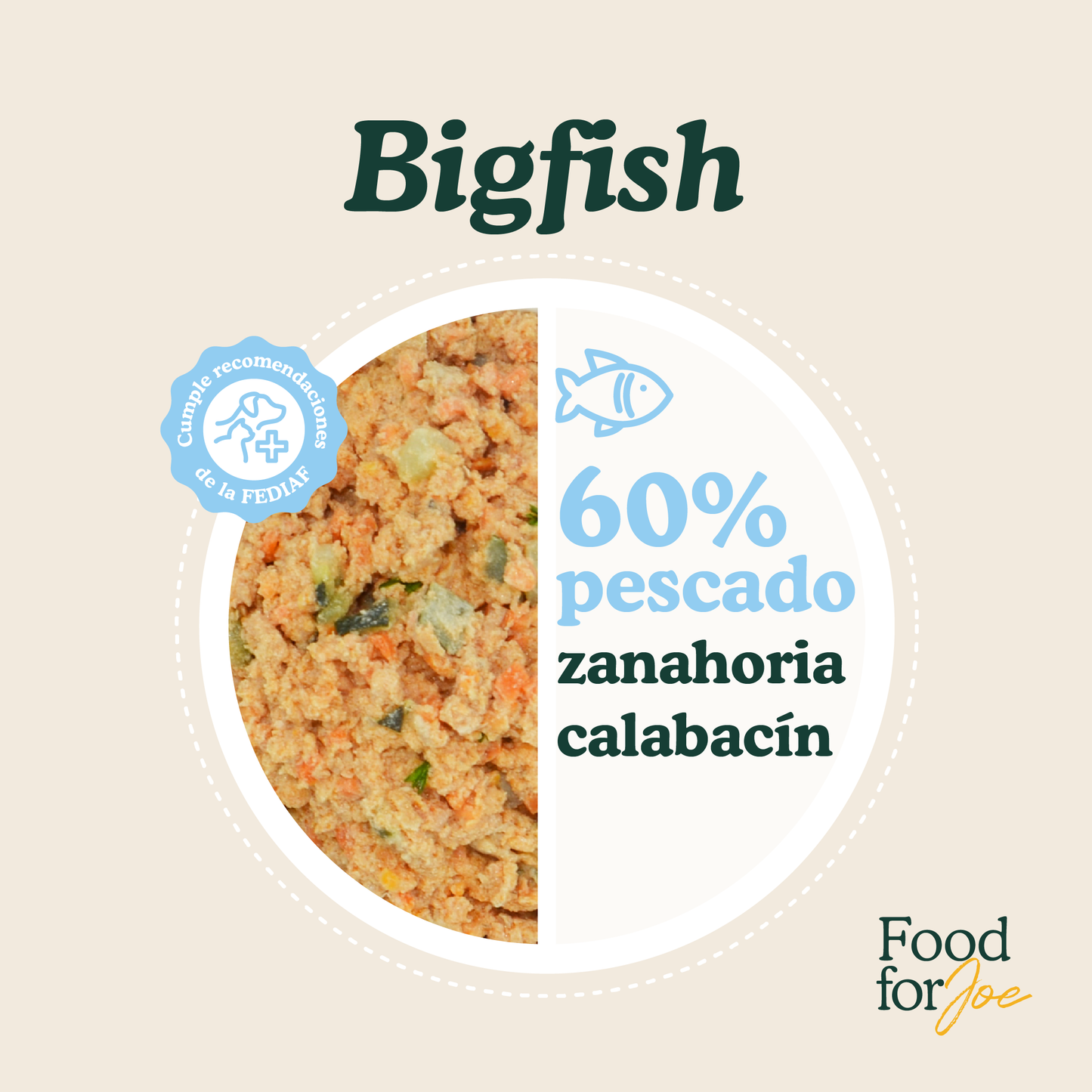 Bigfish - menú de pescado para perros 200 g