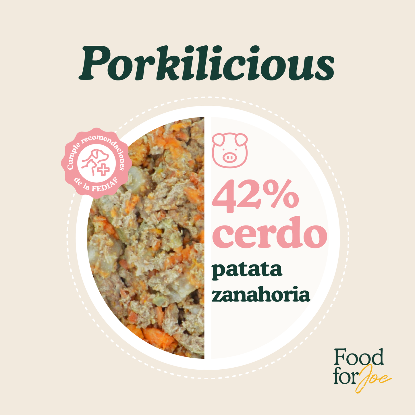 Porkilicious - menú de cerdo para perros 300g