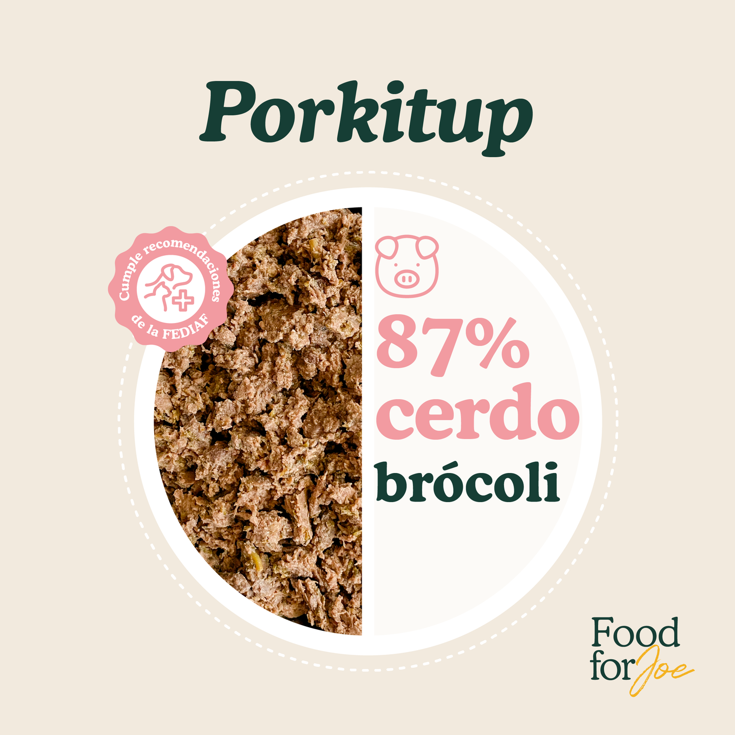 Porkitup - menú de cerdo para gatos 100g