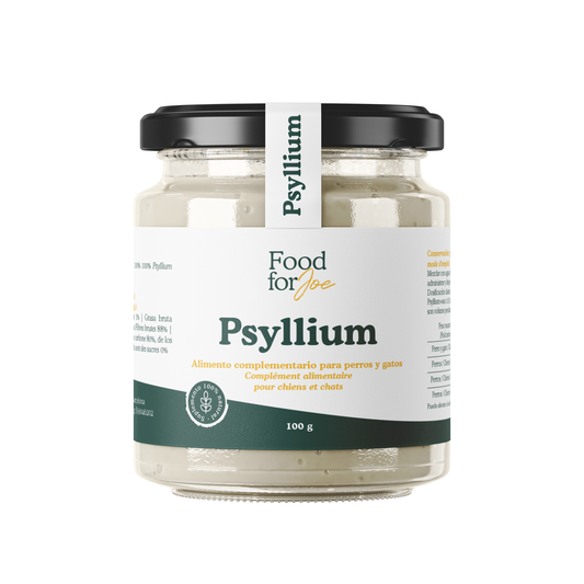 Cáscara de psyllium en polvo formato frasco - Suplemento 100% natural para perros y gatos