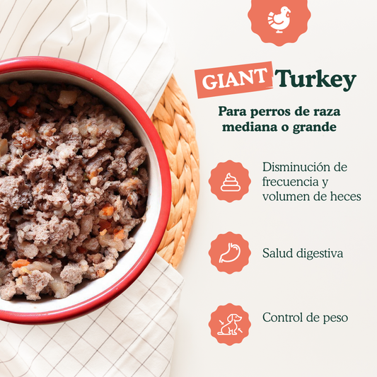 Giant Pavo 1200 gr - Receta de pavo para perros medianos y grandes