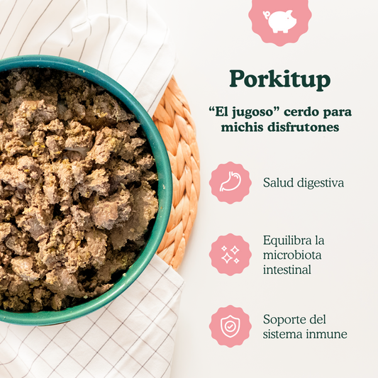 Porkitup - menú de cerdo para gatos 200g