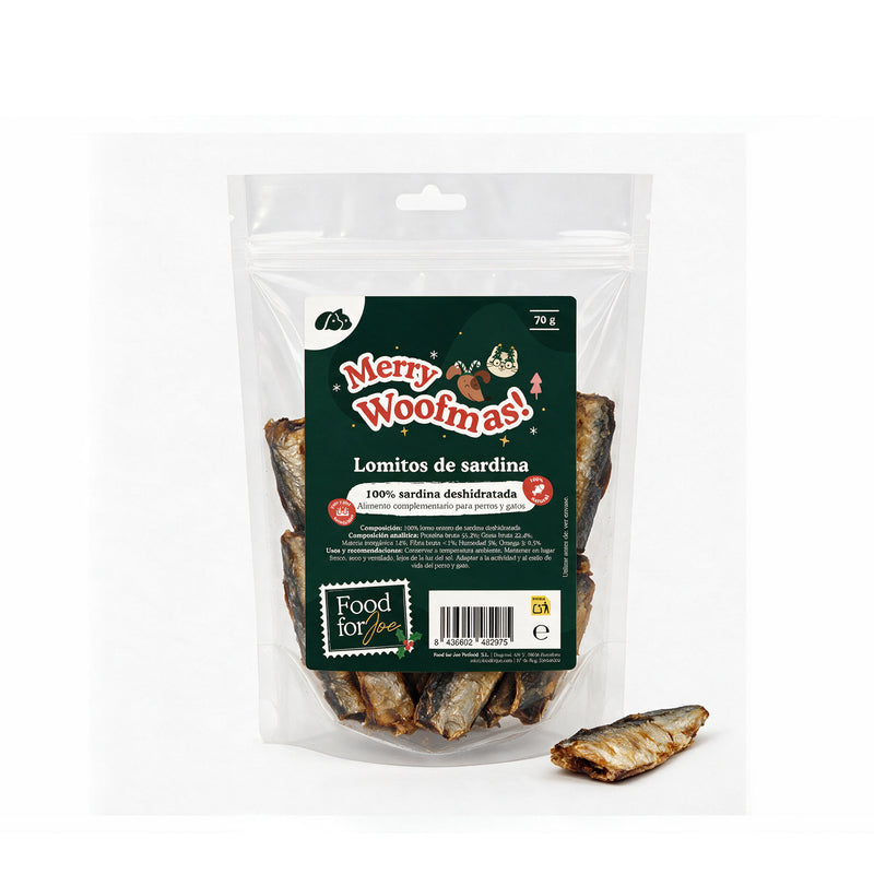 Snack Navideño - Lomo de sardina 100% - 70g