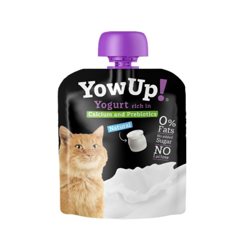 Yogur Natural para Gatos Yow Up con Calcio y Prebióticos 